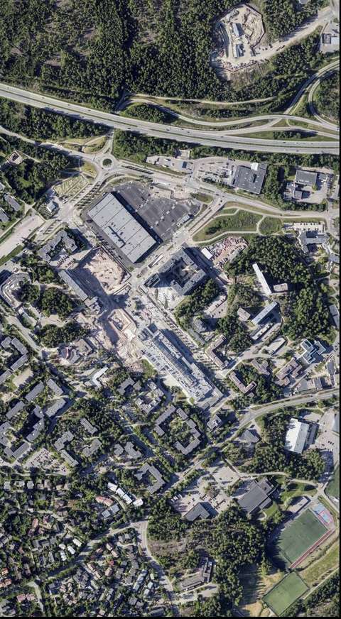 Alt-teksti	 Oblique aerial view of the planning area.
