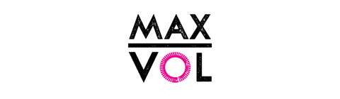MaxVol -logo valkoisella taustalla.