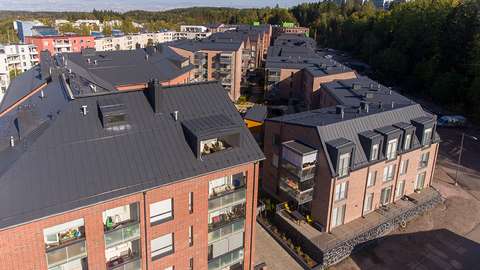 Apartment buildings in the center of Espoo.